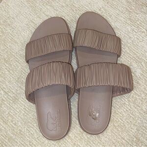 Sorel Roaming Two Strap Slide Platform Sandal, women’s 11